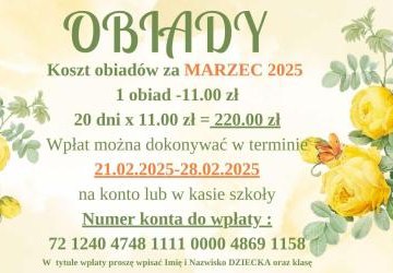 Obiady w marcu
