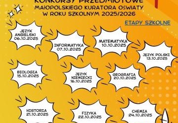 Konkursy przedmiotowe Małopolskiego Kuratora Oświaty