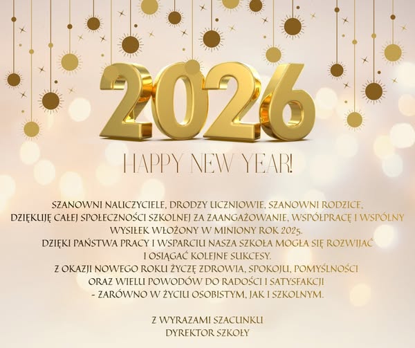 Szczęśliwego Nowego Roku !